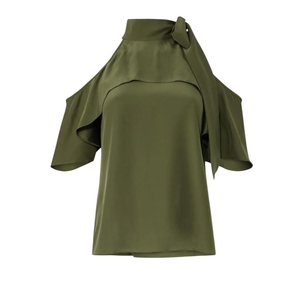 Parker Women's Green and Khaki Blouse